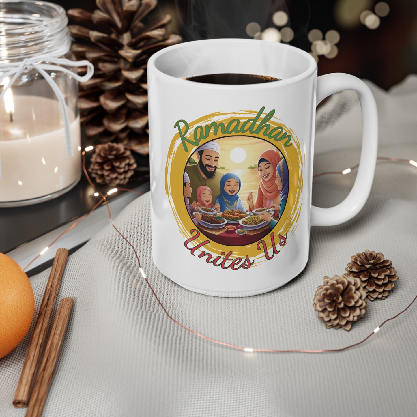 "Ramadhan Unites Us" - Ceramic Mugs 11oz / 0.33L & 15oz / 0.44L