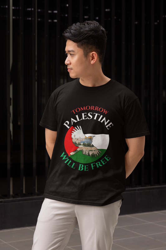 Tomorrow Palestine Will Be Free - Gildan 64000 Unisex Half Sleeve T-Shirt